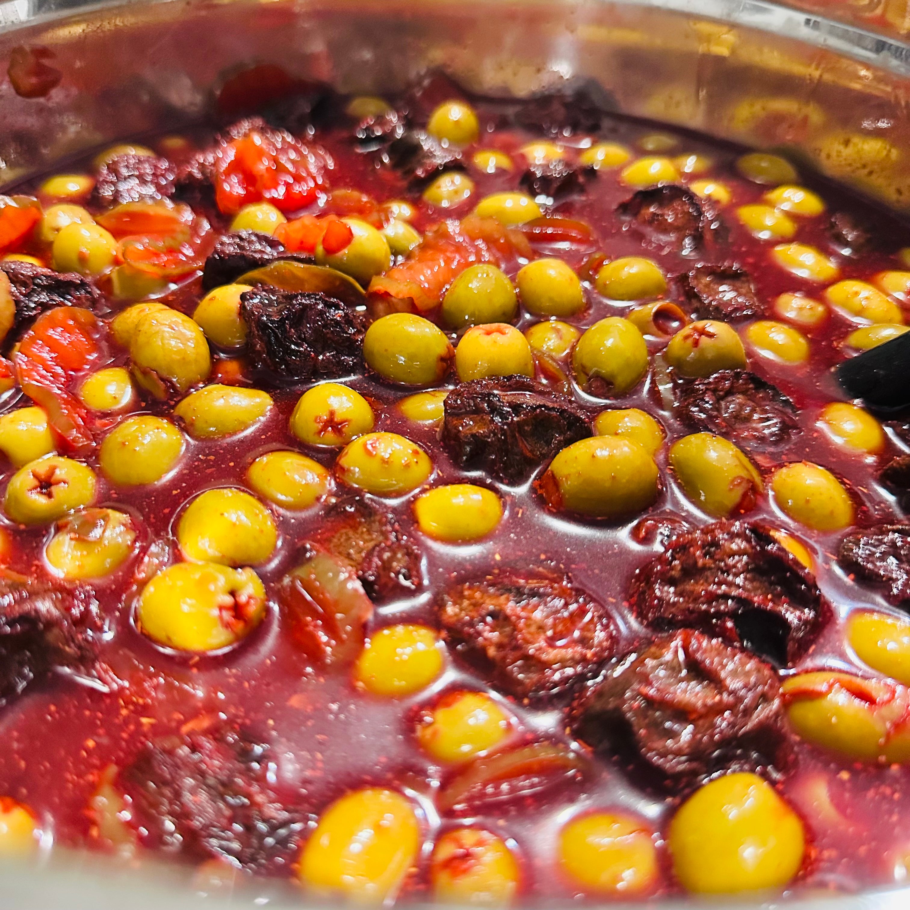 Olives Preparadas with Chinese candy & Pickles | Sip Happens